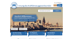 Desktop Screenshot of kfz-innungkoeln.de