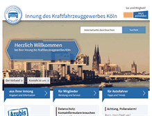 Tablet Screenshot of kfz-innungkoeln.de